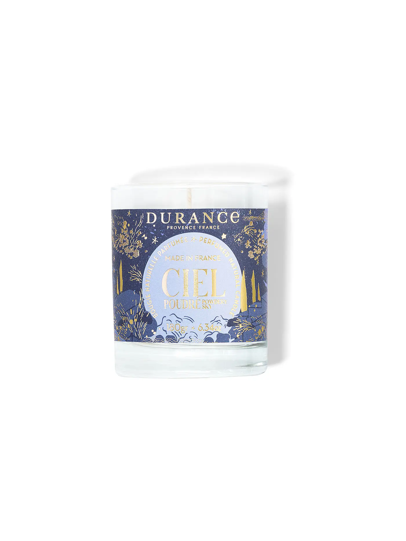 DURANCE | Weihnachts Duftkerze im Glas 280g Am Tannenbaum | dunkelblau
